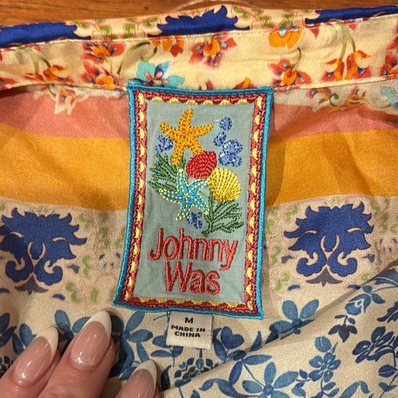 Johnny Was 100% silk tunic - Picture 4 of 5